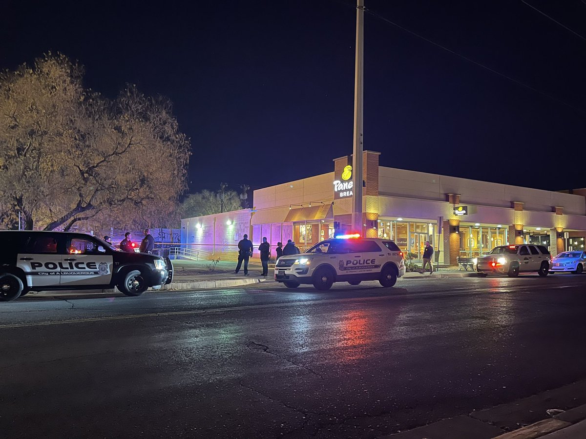 Albuquerque police responding to the 104th homicide this year near Girard & Central. They say two men got into a fight, one man reportedly hitting the other with a tree branch. One is dead, another is in custody