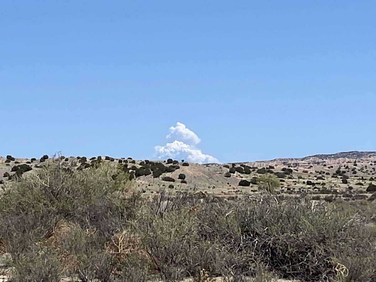 CooksPeakFire plume from Española, NM