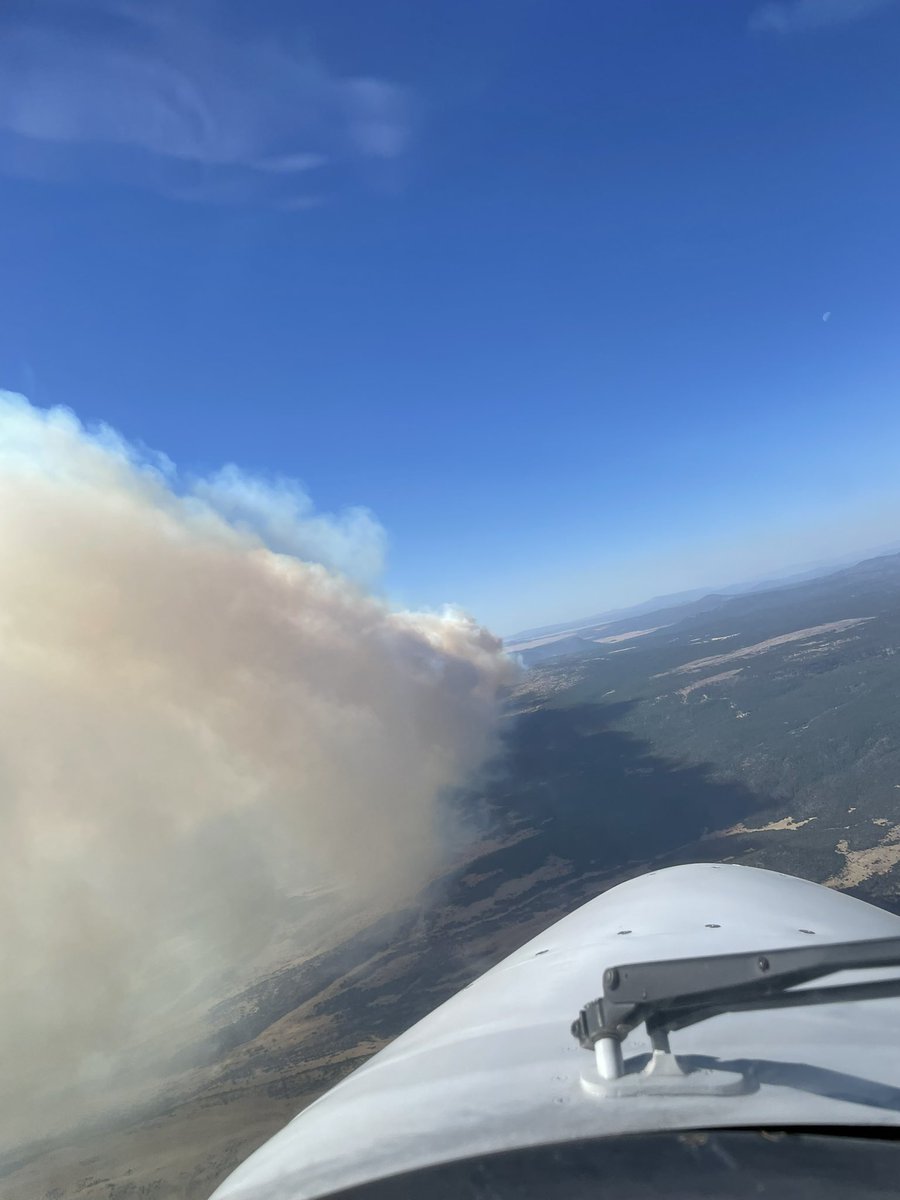 Column on the CooksPeakFire looking southish bound