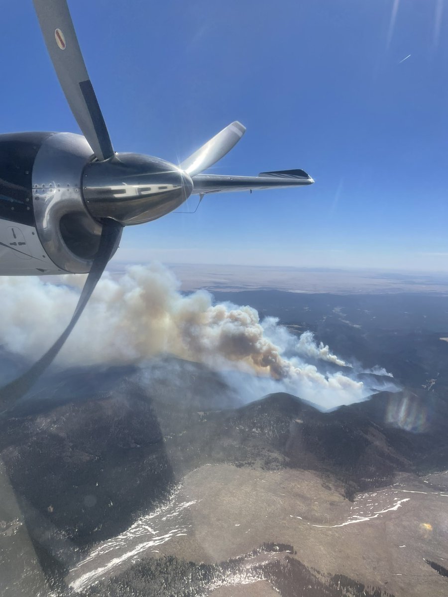 Column on CalfCanyonFire as we flew by