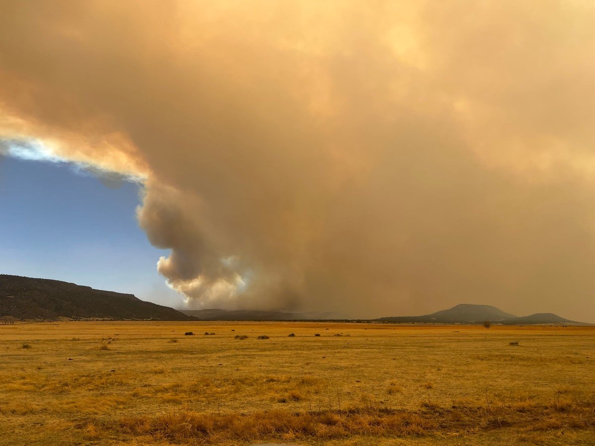 Moreno Valley Fire Department posted these pictures south of Cimarron, New Mexico of the CooksPeakFire