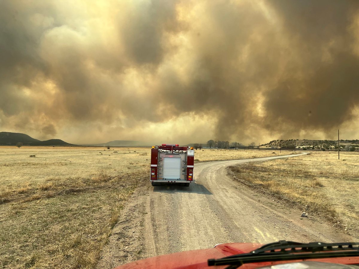 Moreno Valley Fire Department posted these pictures south of Cimarron, New Mexico of the CooksPeakFire