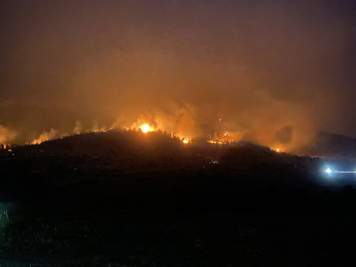 Wildfire burns near Mora, NM.  These pictures show the fire burning near Trumble Canyon, Canada del Carro, & Tramperos. (camera: Joseph Griego, with permission) hermitspeakfire CalfCanyonFire nmfire