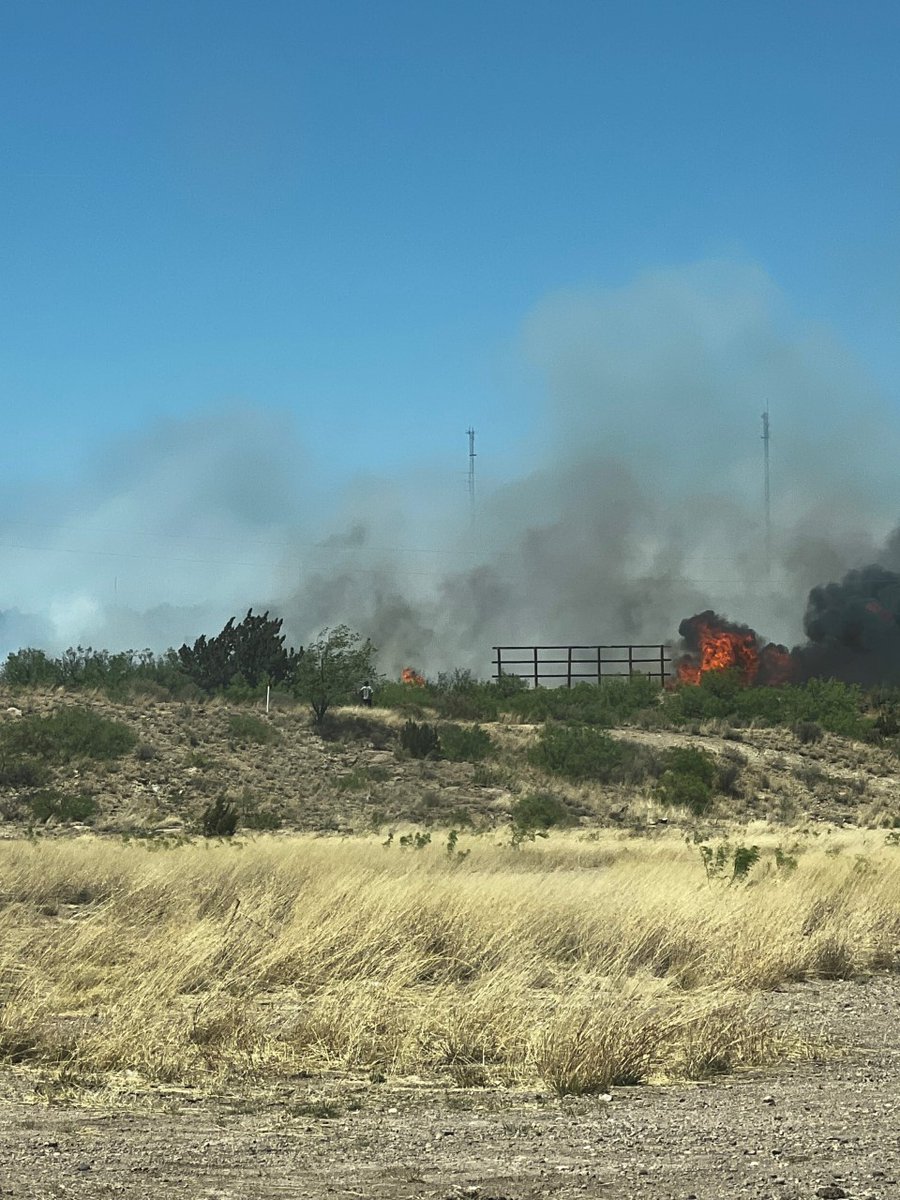 New wildfire has started near Santa Rosa, NM. 