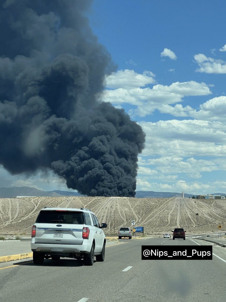 Thick smoke seen rising near recycling plant in Albuquerque, New Mexico