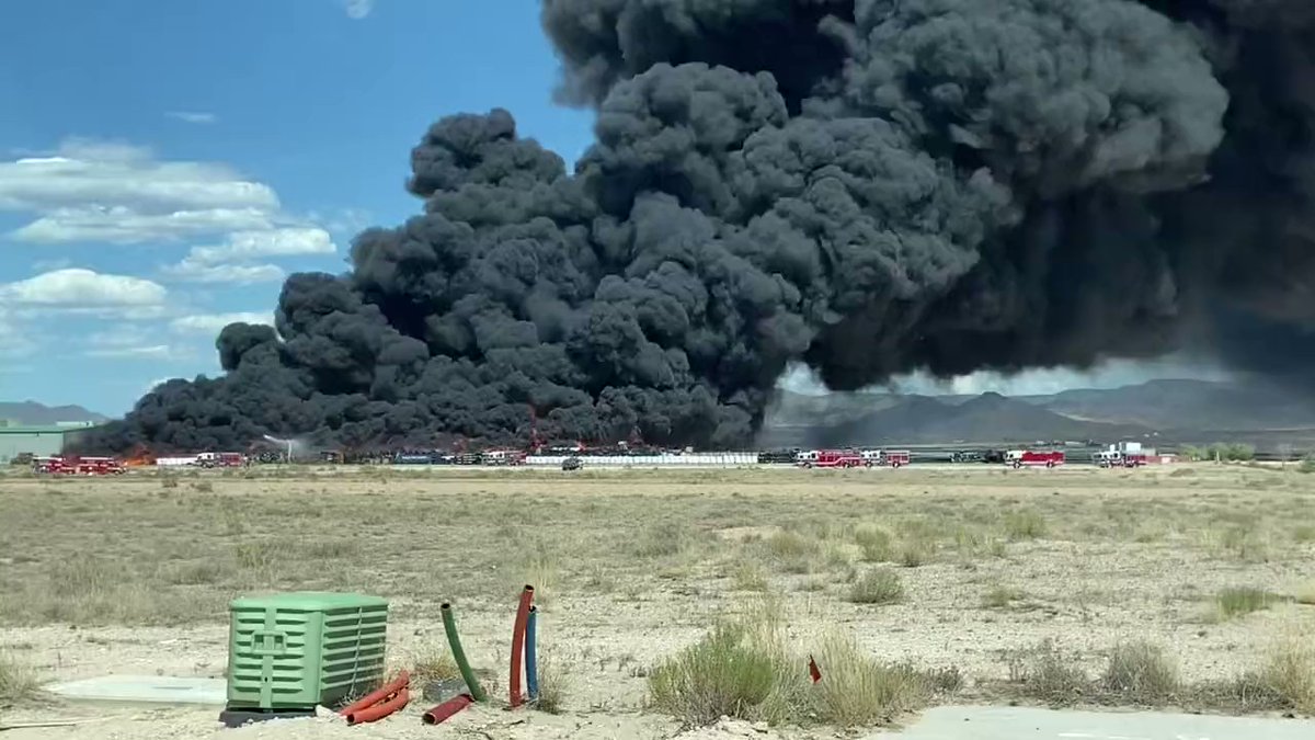 A Massive fire has broken out at a plastic warehouse recycling industrial plant in Albuquerque