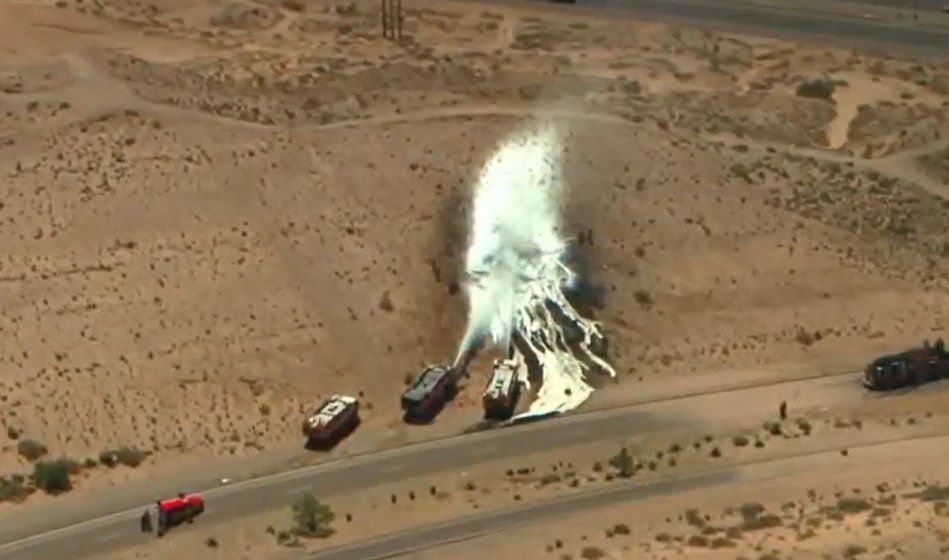 A military aircraft crashed and burst into flames near an Air Force base in New Mexico