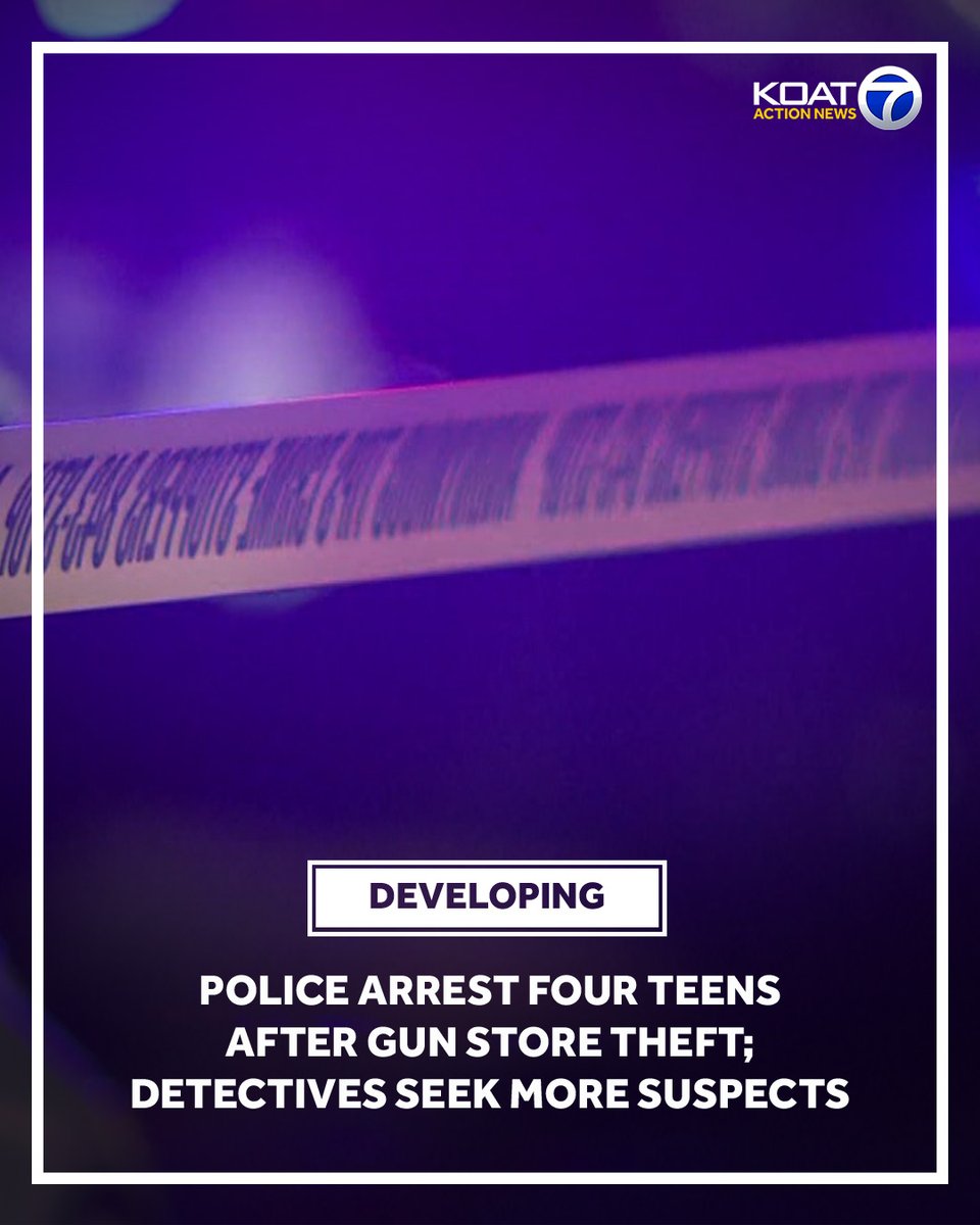 Police believe several other teens were involved in a theft that saw several firearms taken from a gun store in Las Cruces.