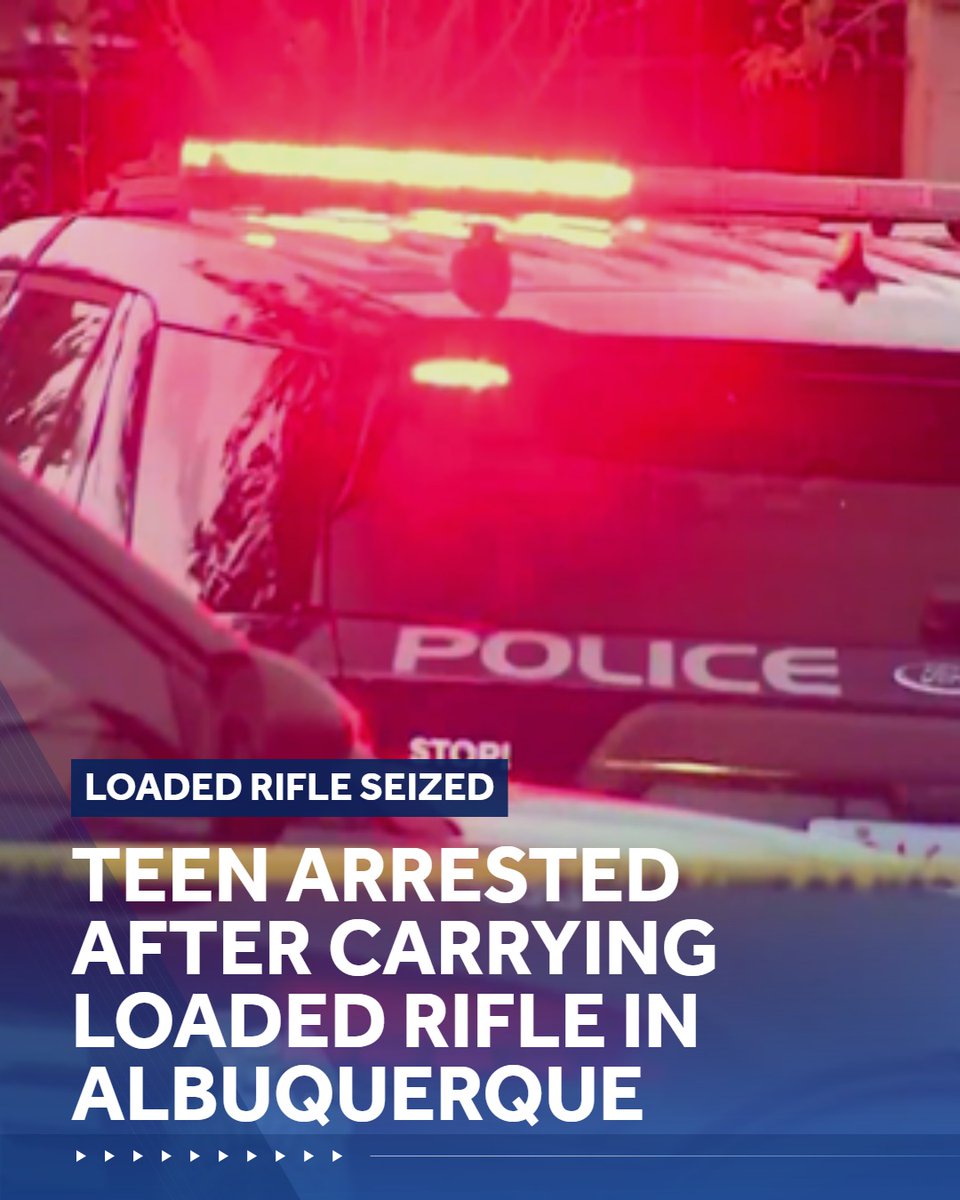 A teen was arrested by APD after carrying a loaded rifle down a street in Albuquerque