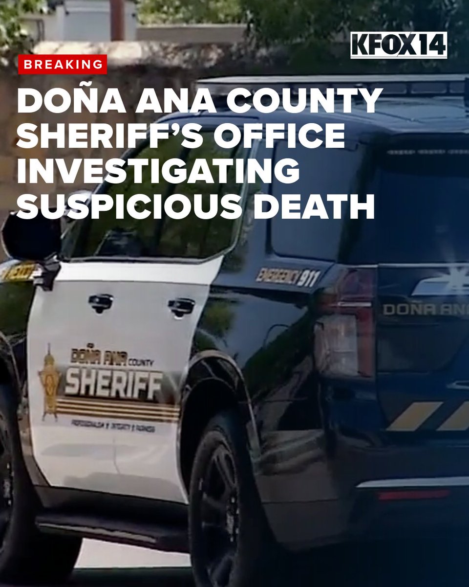 The Doña Ana County Sheriff's Office is investigating a suspicious death following a traffic-related incident Saturday morning along Valley Drive. Officials have released few details and say the investigation is ongoing